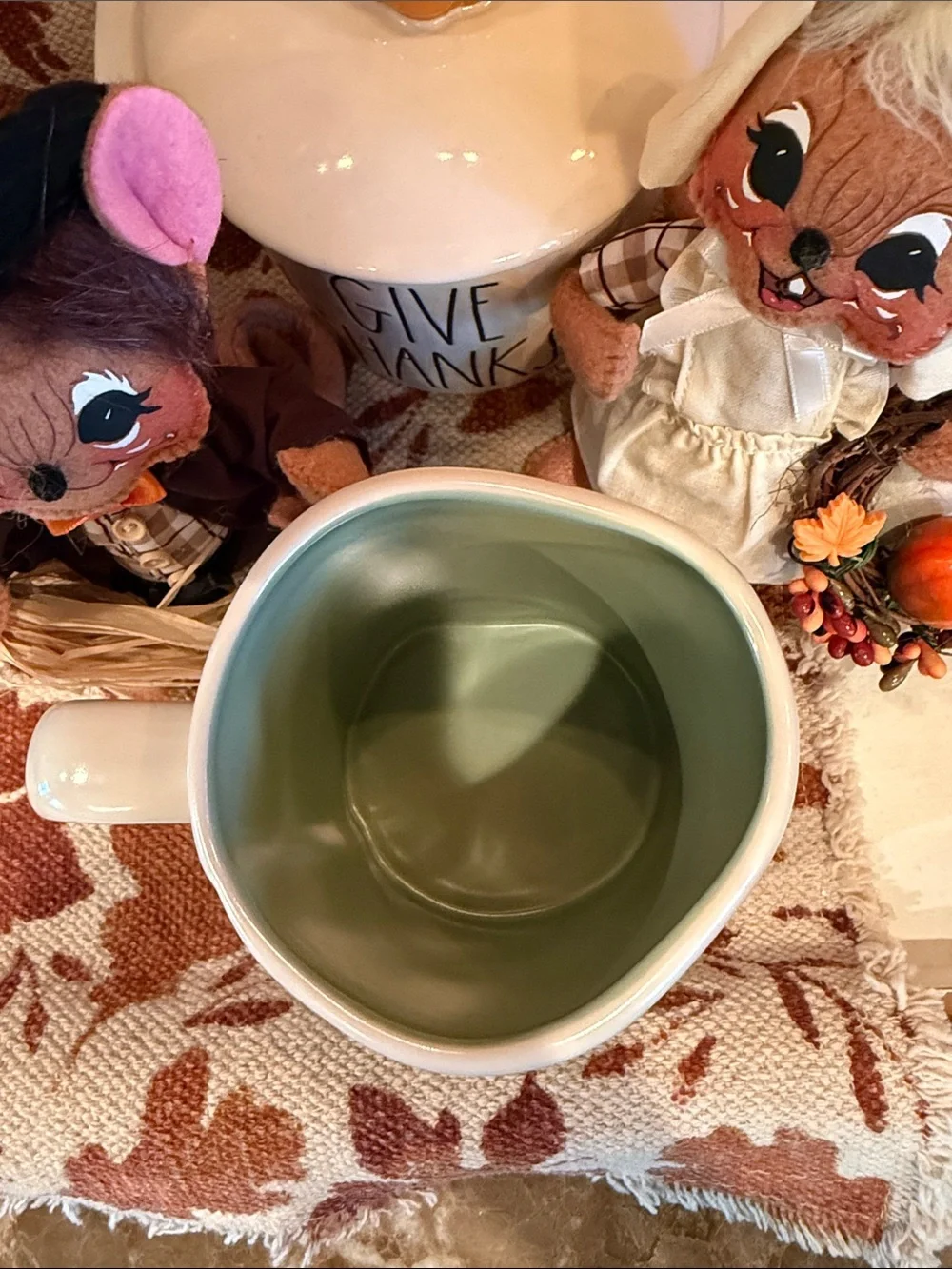 🍂 Rae Dunn Happy Fall Double Sided Coffee Mug